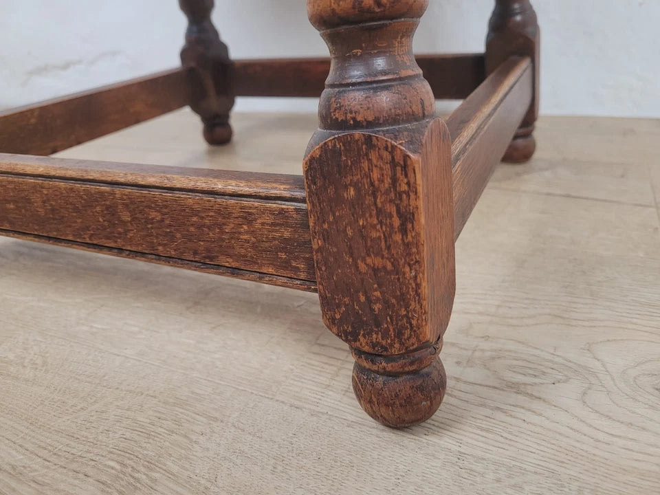 Oak Occasional Table Circular Country Rustic Vintage C1930 Postage Available