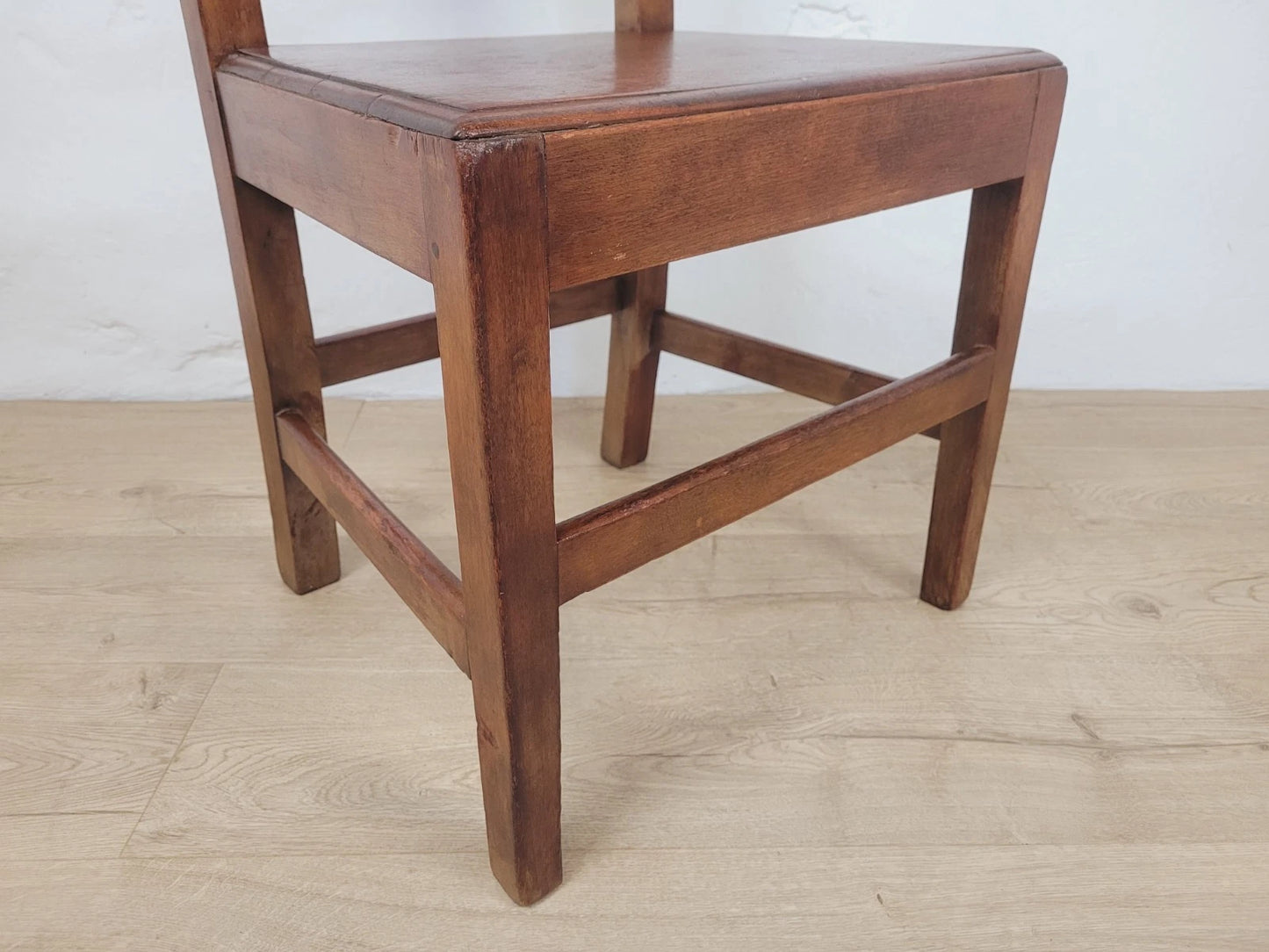 Oak Vintage Kitchen Chair Mid-20th Century 1950's Slat Back Postage Available