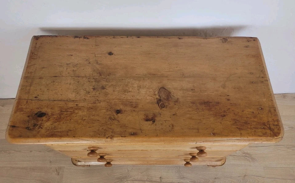 Victorian Chest of Drawers Farmhouse Pine 3 Drawer 19thC Delivery Available