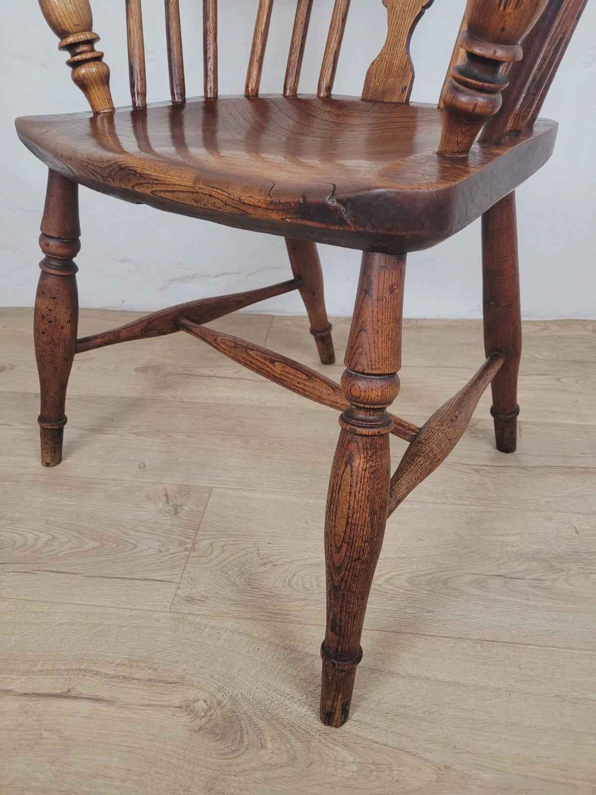 Windsor Armchair Low Back Ash & Elm Country 19thC Farmhouse Postage Available