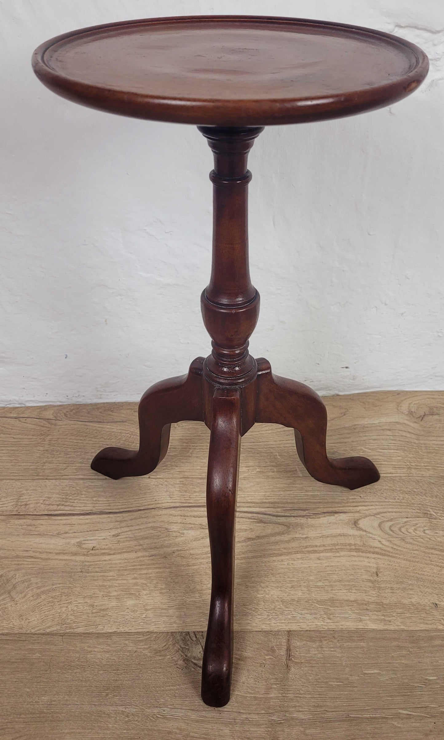 Vintage Tripod Wine Table Mahogany Mid 20th Century English Postage Available