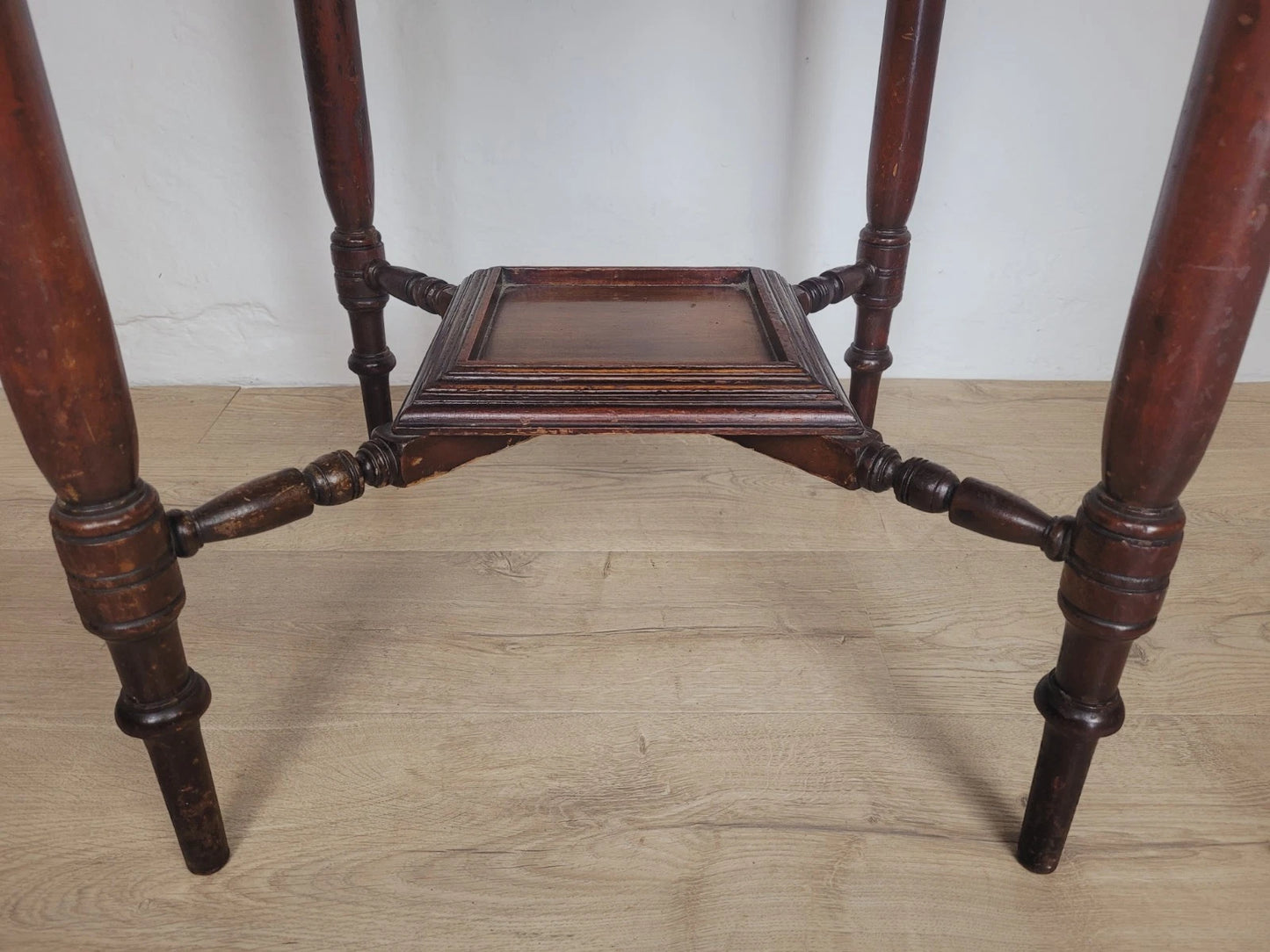 Edwardian Octagonal Table Occasional Shelf Mahogany Postage Available