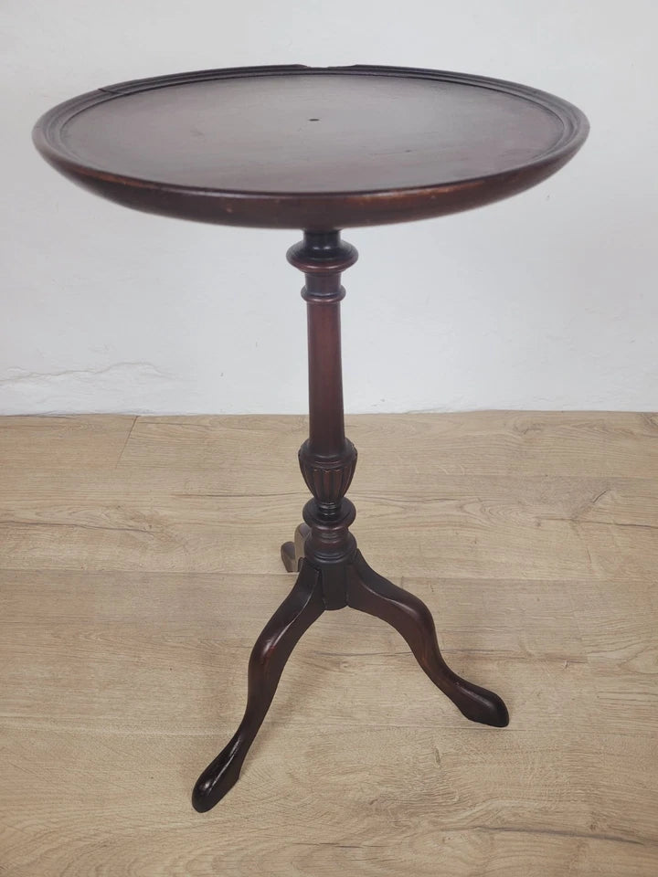 Victorian Tripod Wine Table Mahogany 19th-Century English Postage Available