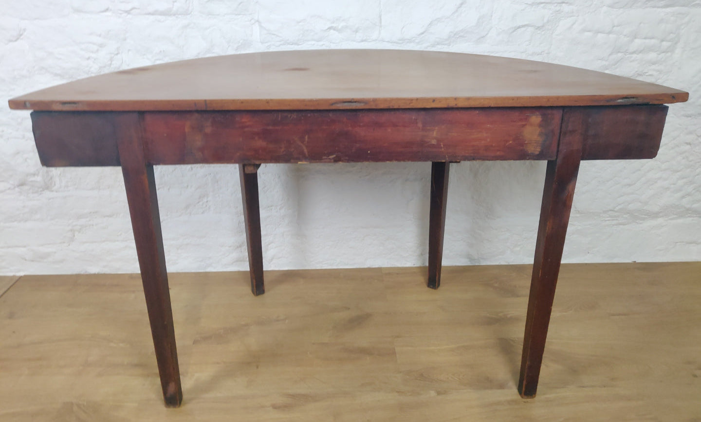 Demi Lune Side Table Georgian English Hall 18thC Antique Delivery Available