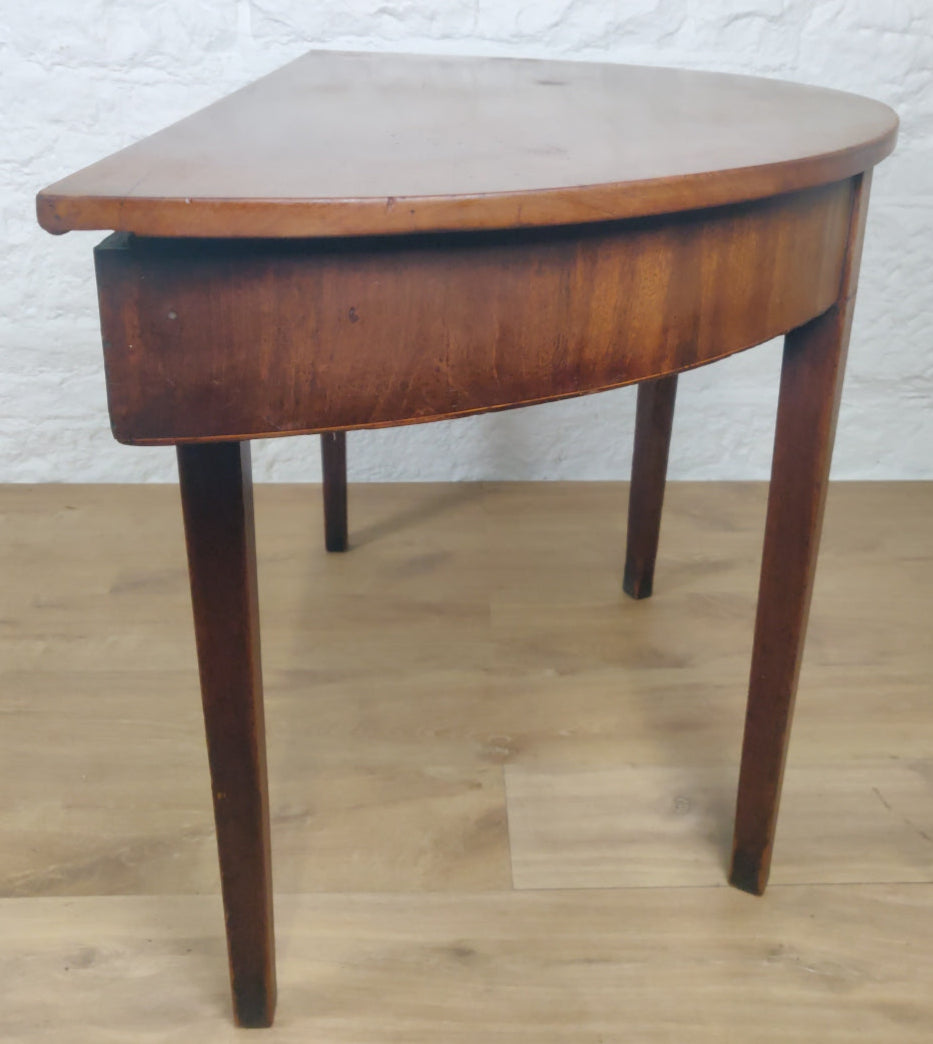 Demi Lune Side Table Georgian English Hall 18thC Antique Delivery Available