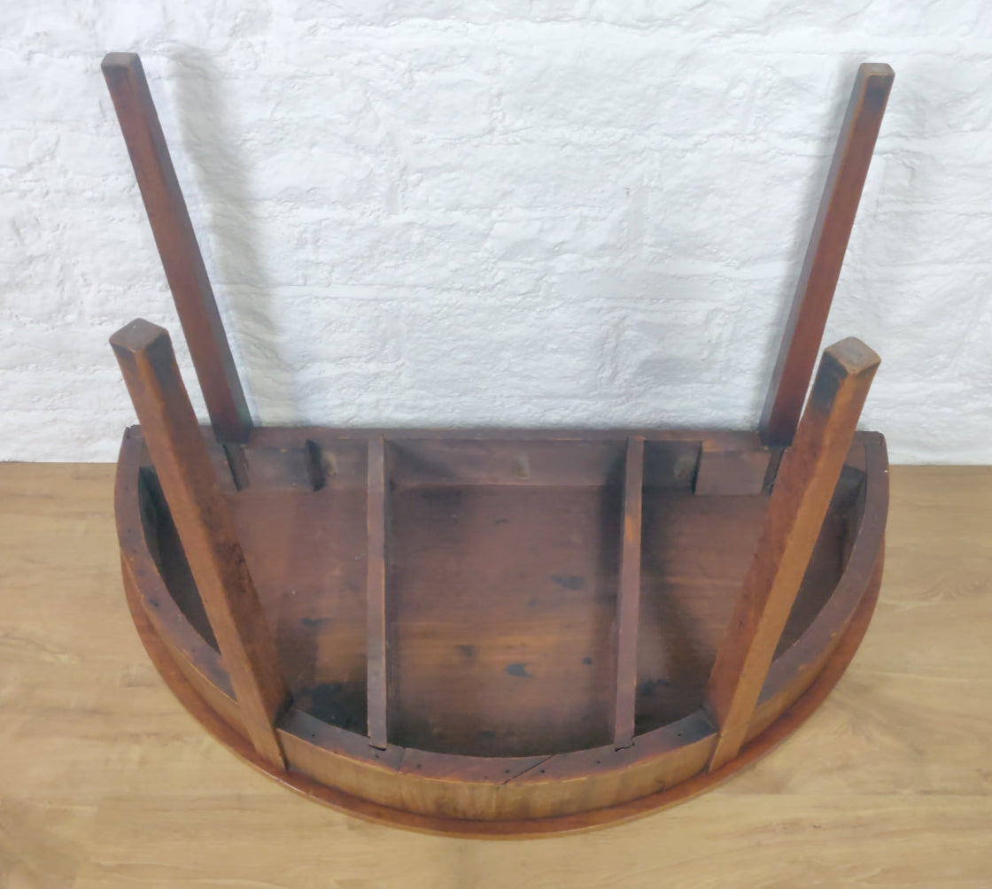 Demi Lune Side Table Georgian English Hall 18thC Antique Delivery Available