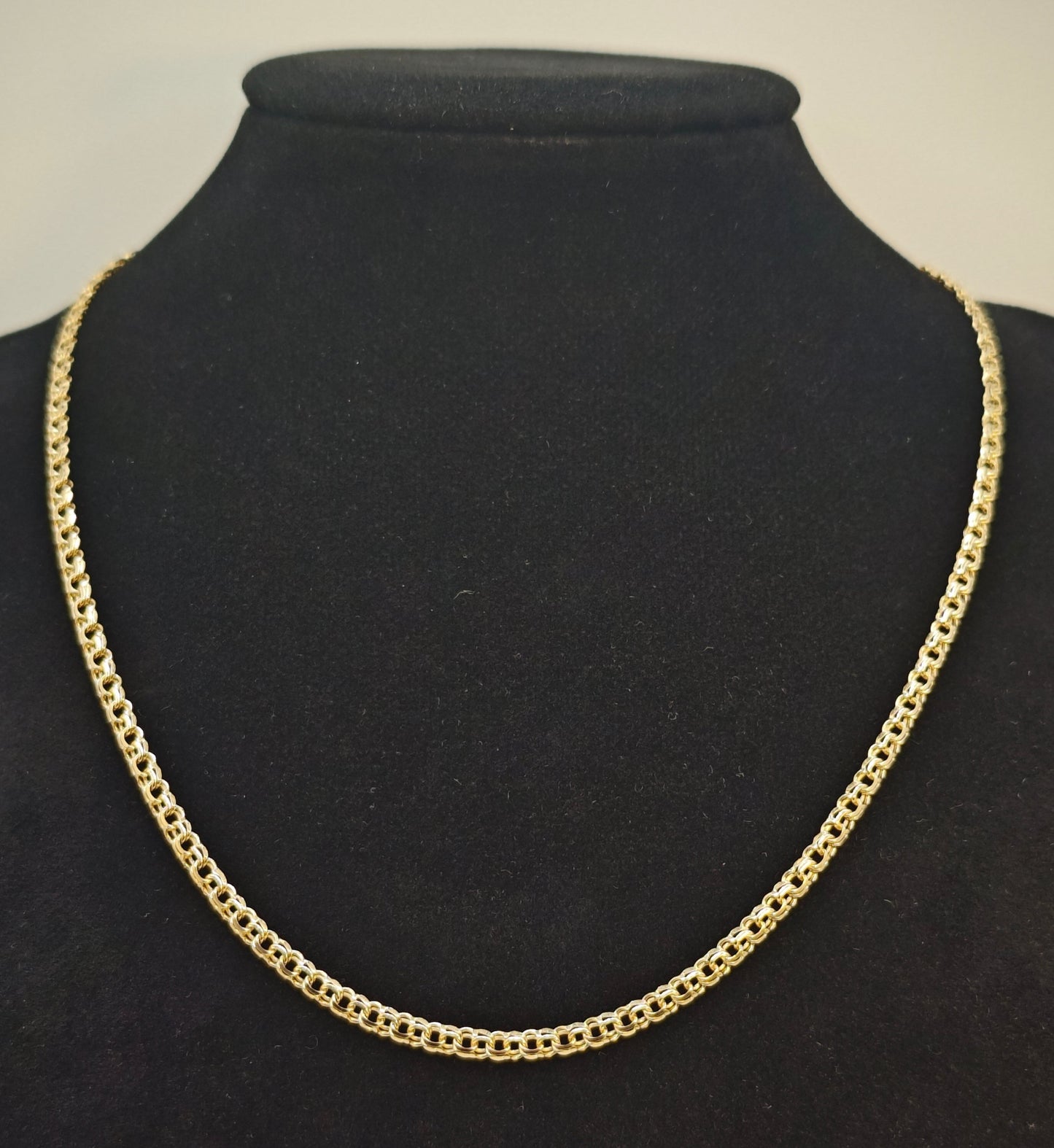 Chino Link Necklace 14ct Gold Yellow 16.5" Postage Available