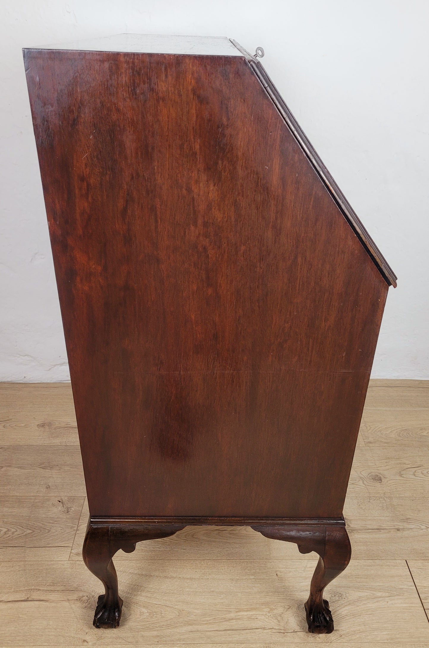 Edwardian Writing Bureau Desk Claw and Ball Feet Key Lockable Delivery Available