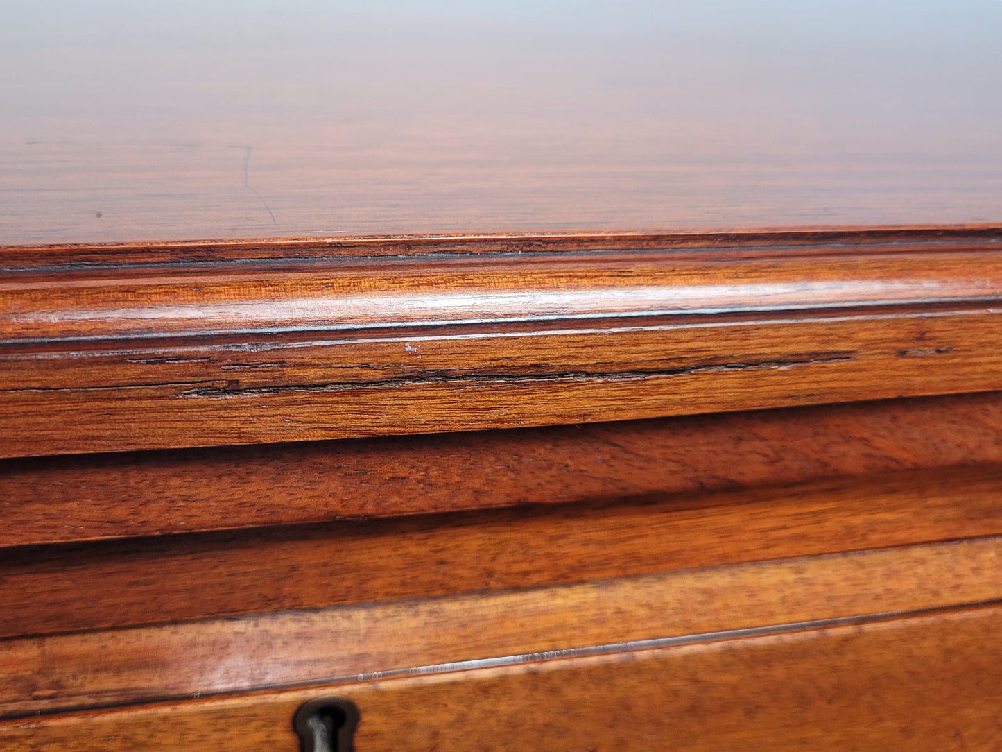 Victorian Chest of Drawers Walnut 2 Over 3 1900s Drop Handles Delivery Available