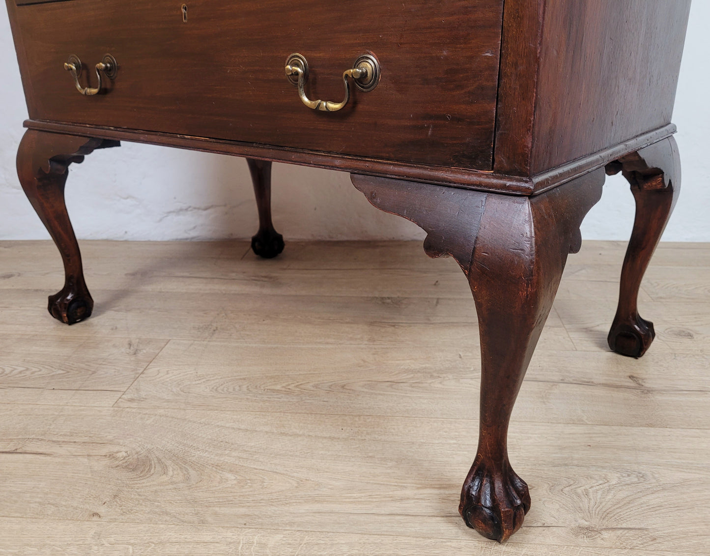 Edwardian Writing Bureau Desk Claw and Ball Feet Key Lockable Delivery Available
