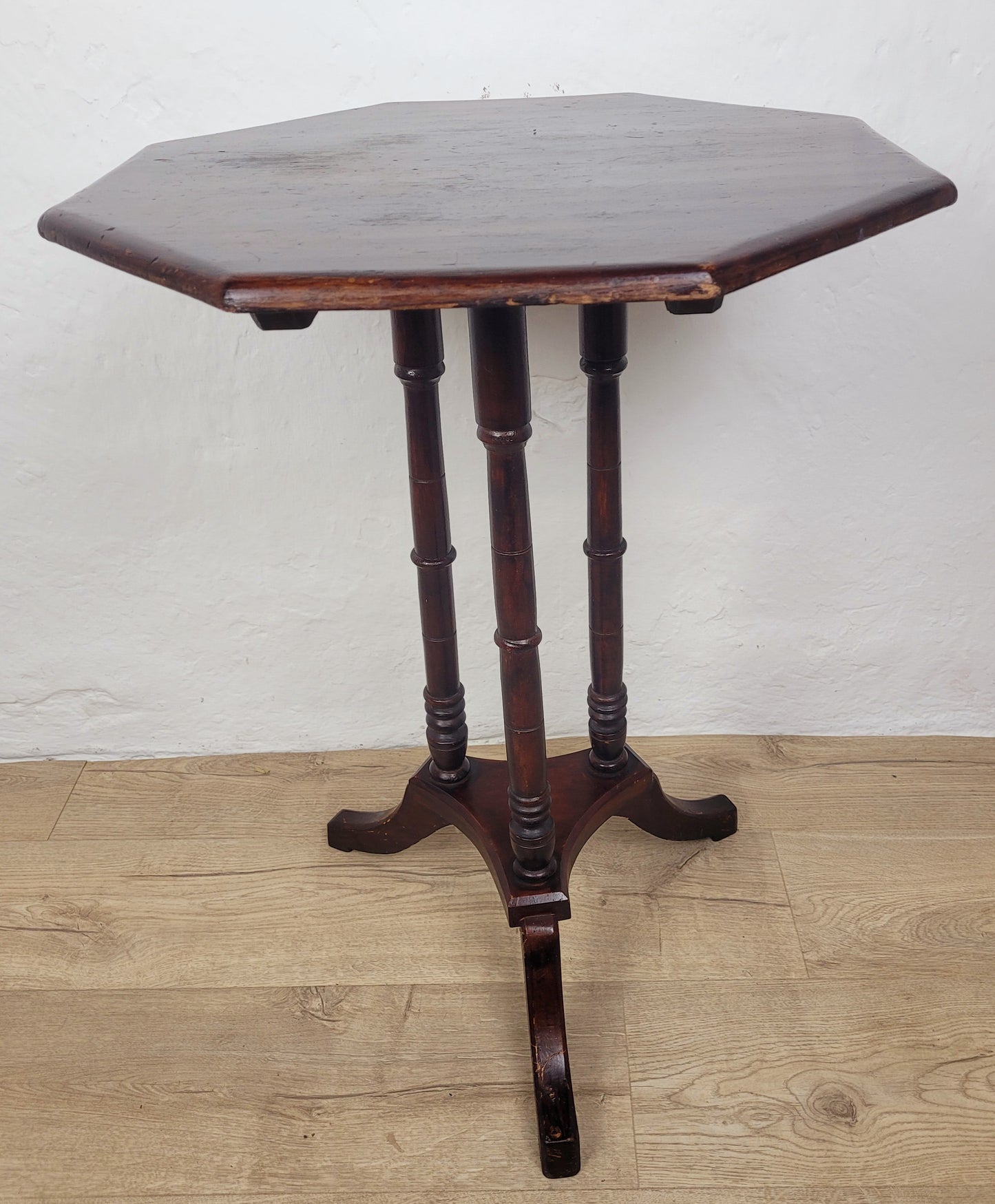 Victorian Occasional Table Tilt-top Tripod Octagonal English Postage Available