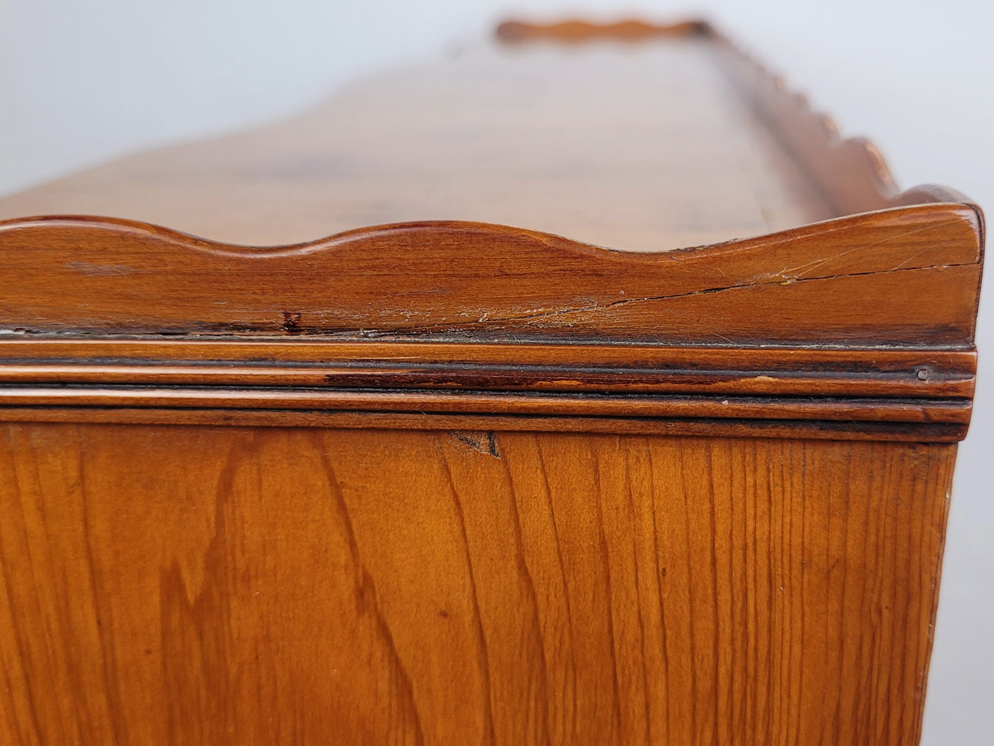 Vintage Ladies Writing Desk Yew Porcelain Drawers 1950s Delivery Available