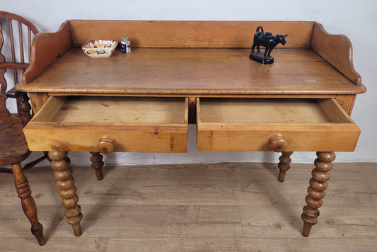 Victorian Kitchen Table Pine Farmhouse Rustic Country 19thC Delivery Available