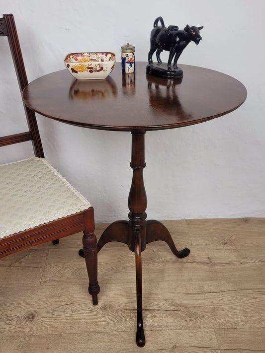 English Tripod Occasional Table Tilt Top Vintage Mid Century Postage Available