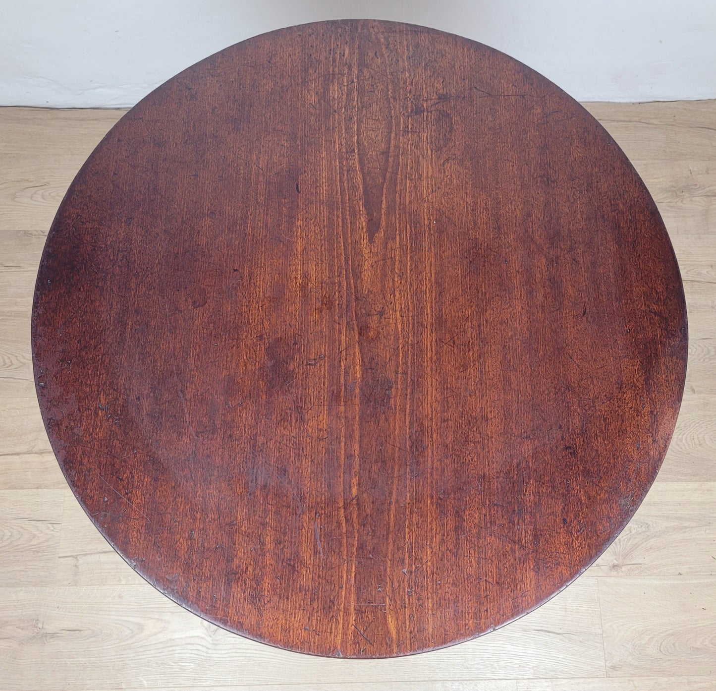 Tilt top Dining Table Circular Bird Cage Pedestal Antique Delivery Available