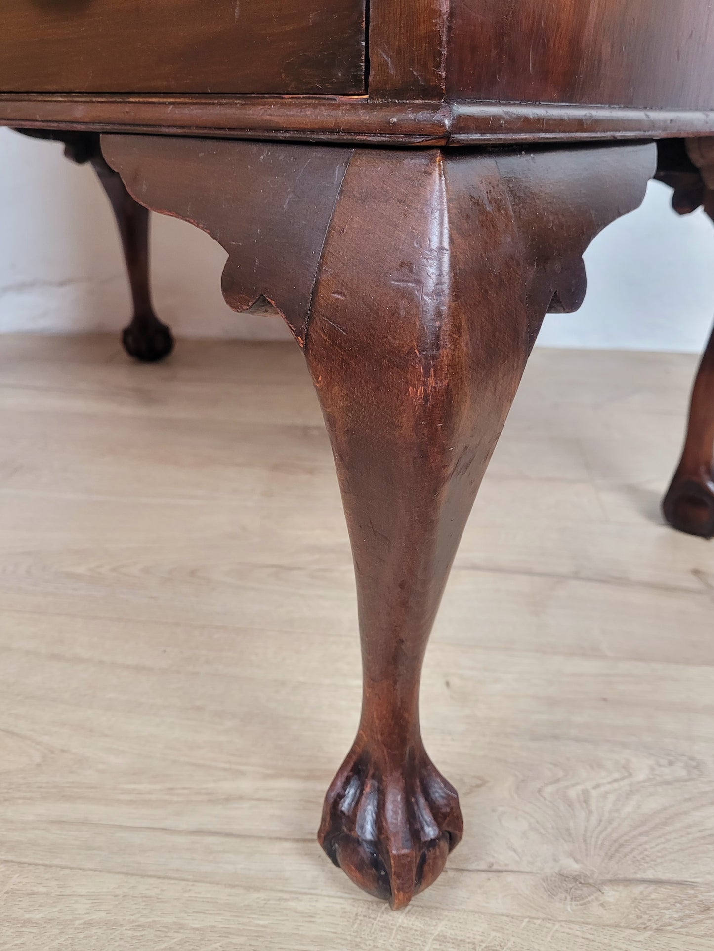 Edwardian Writing Bureau Desk Claw and Ball Feet Key Lockable Delivery Available