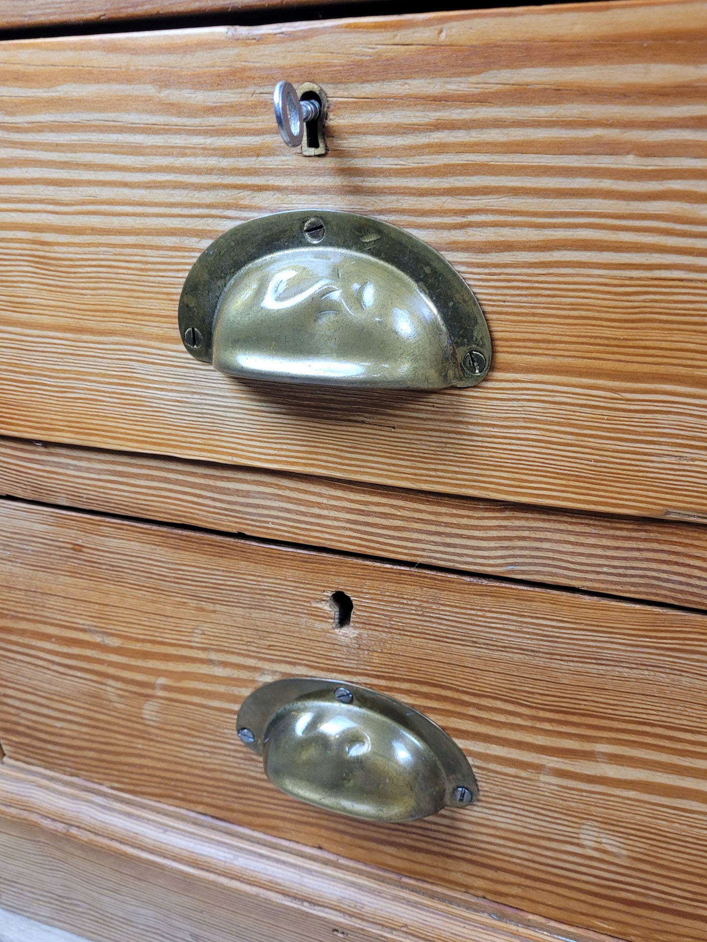 Pine Writing Desk & Chair Leather Top Country Rustic Antique Delivery Available