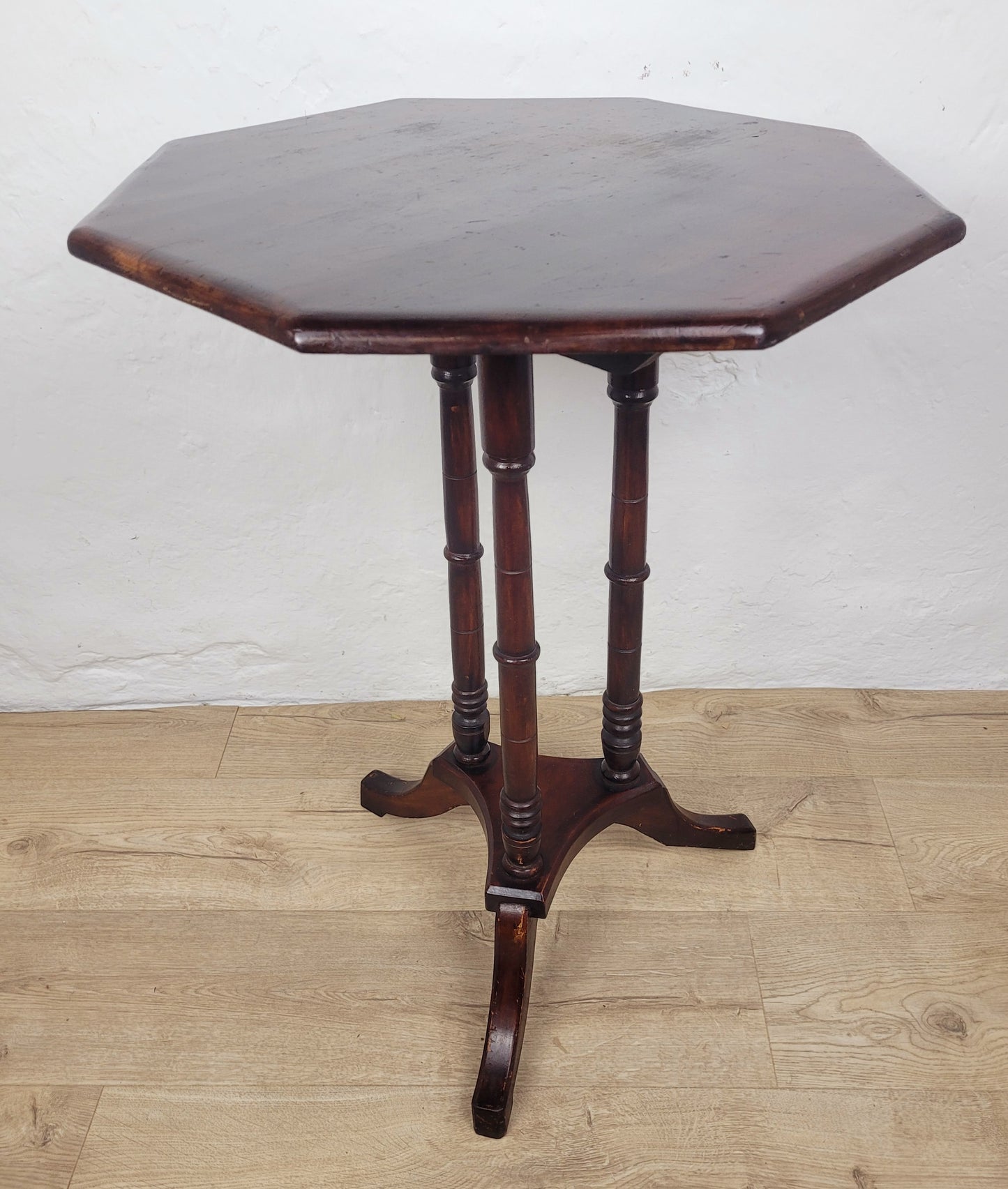 Victorian Occasional Table Tilt-top Tripod Octagonal English Postage Available