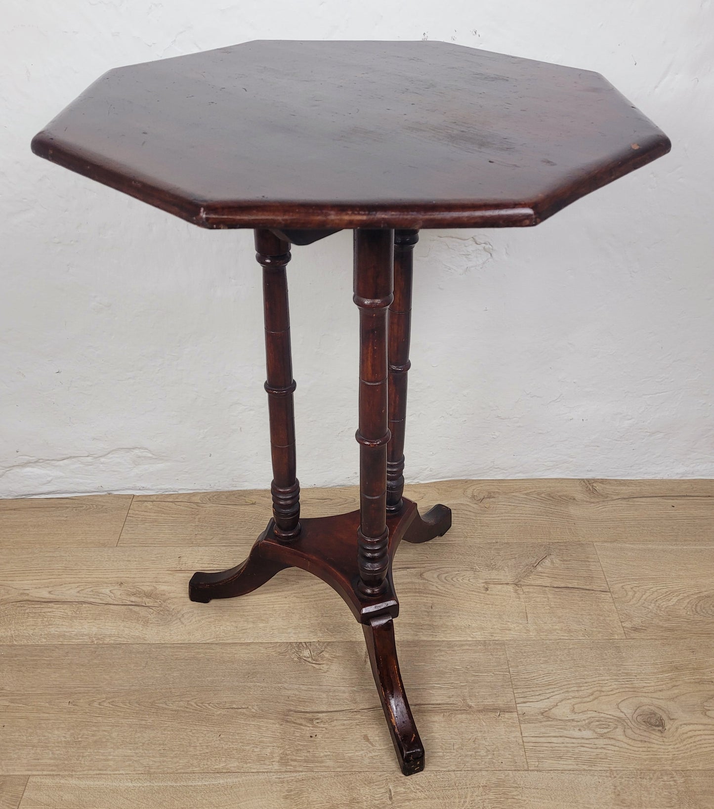 Victorian Occasional Table Tilt-top Tripod Octagonal English Postage Available