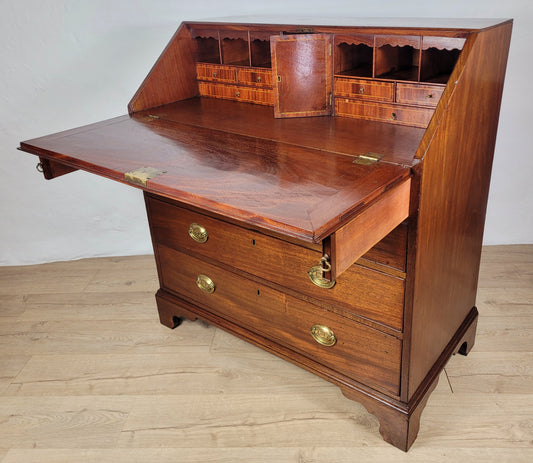 George III Writing Bureau Desk Oak 18thC Antique English Delivery Available