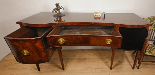 Georgian Sideboard Serpentine Front C1830 English Mahogany Delivery Available