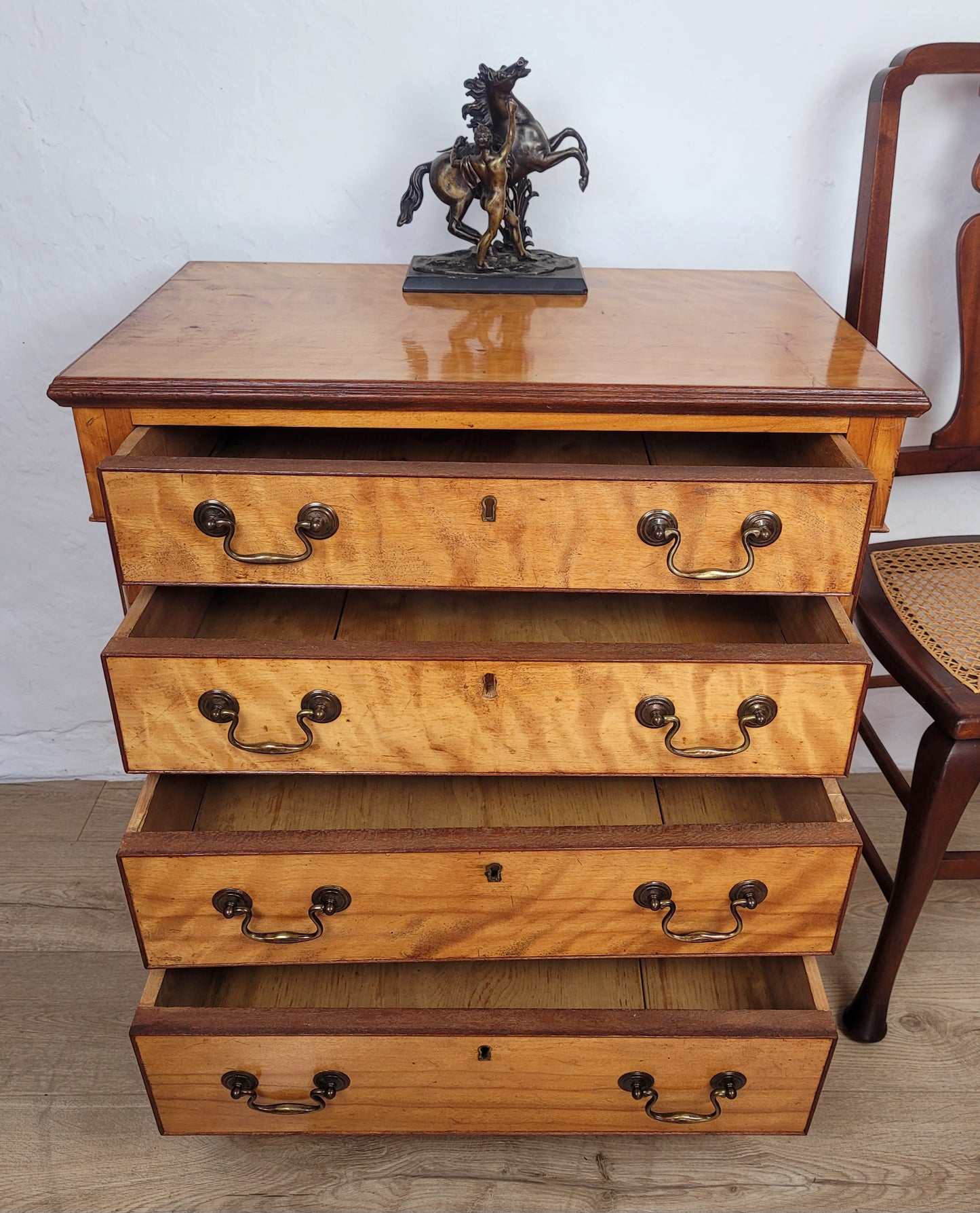 Vintage Chest Of Drawers 1950s Antique Style Drop Handles Postage Available