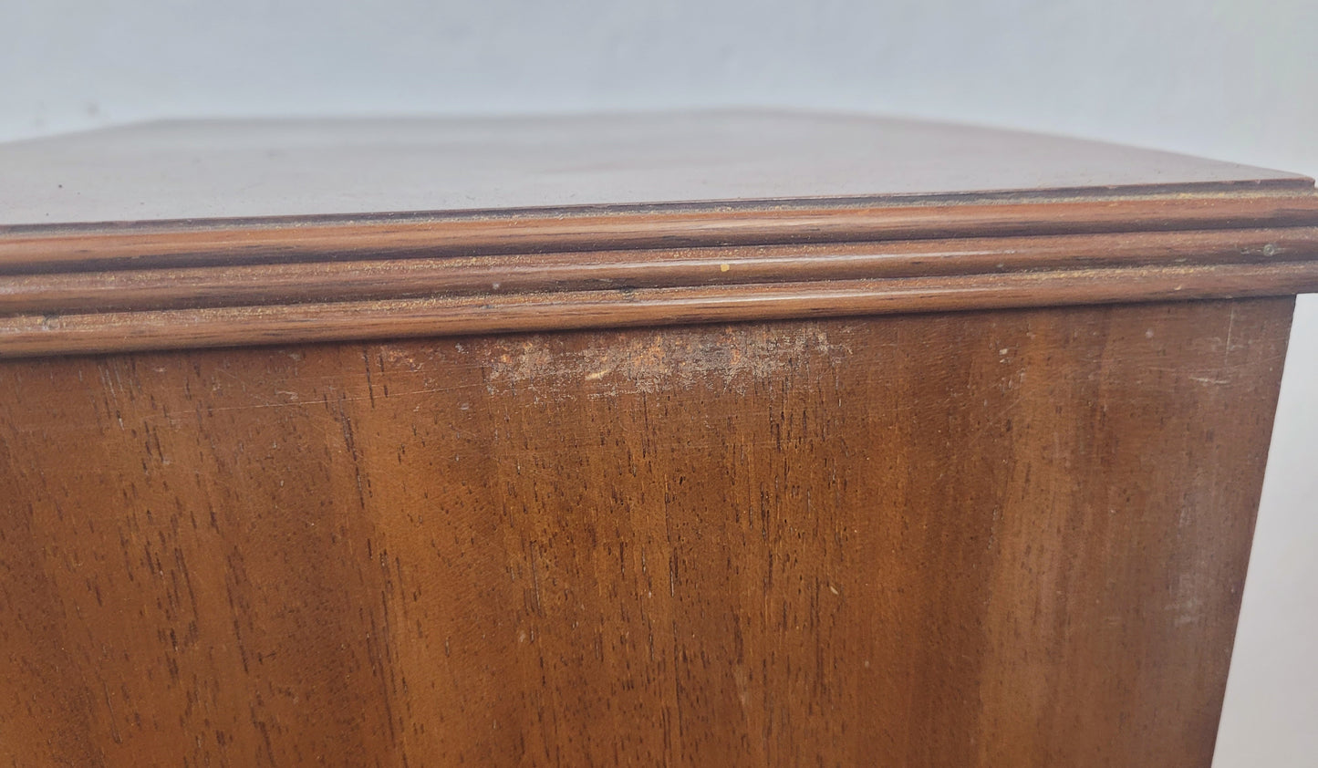 Vintage Walnut Bedside Cabinet Mid 20th Century Cabriole Legs Postage Available