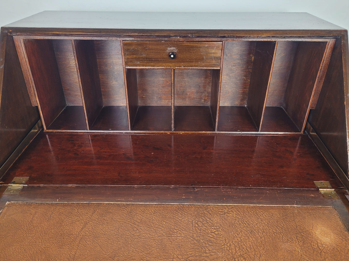 Edwardian Writing Bureau Desk Claw and Ball Feet Key Lockable Delivery Available