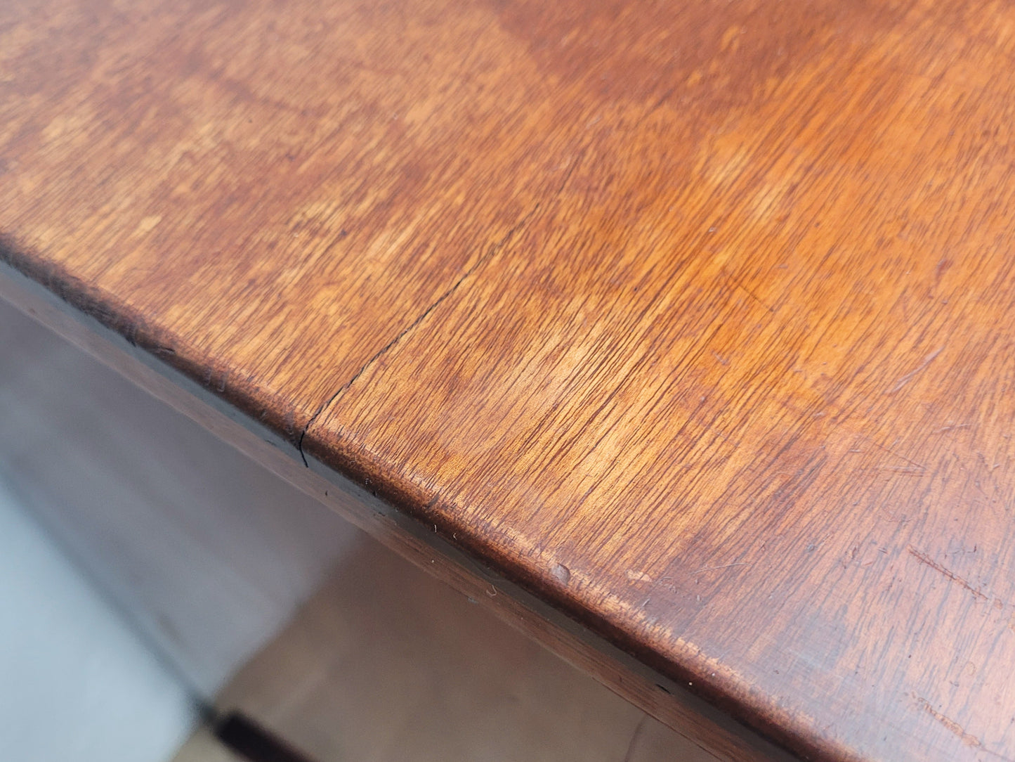 Victorian Writing Desk Teak Small Drawers Drop Handles Delivery Available