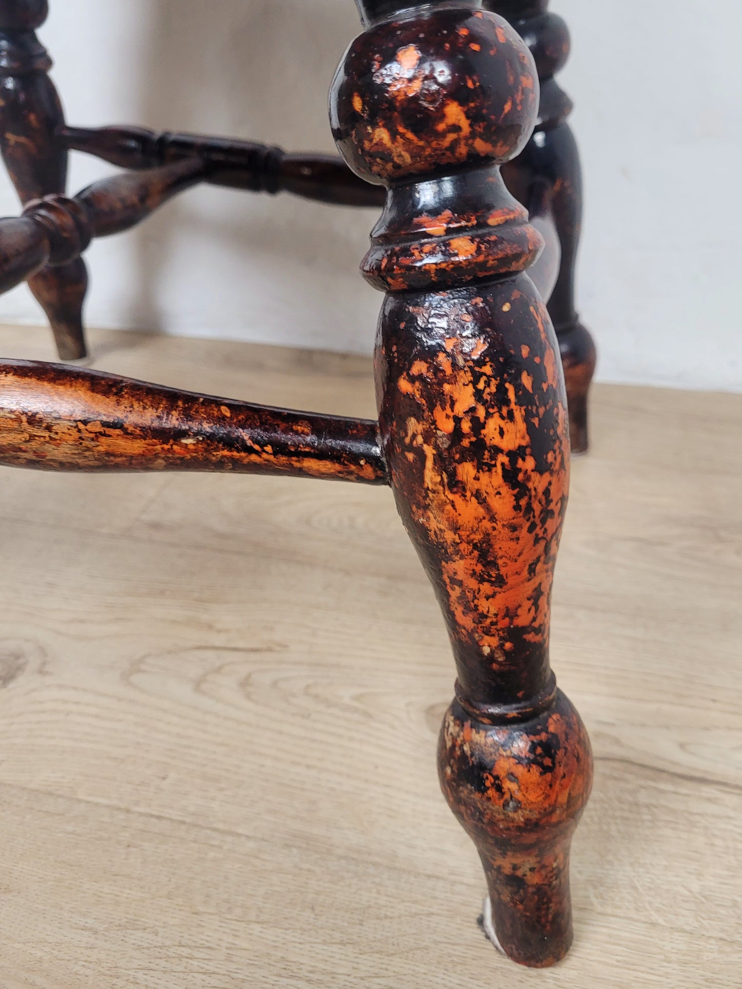 Victorian Kitchen Armchair 19thC Slatback Farmhouse Delivery Available