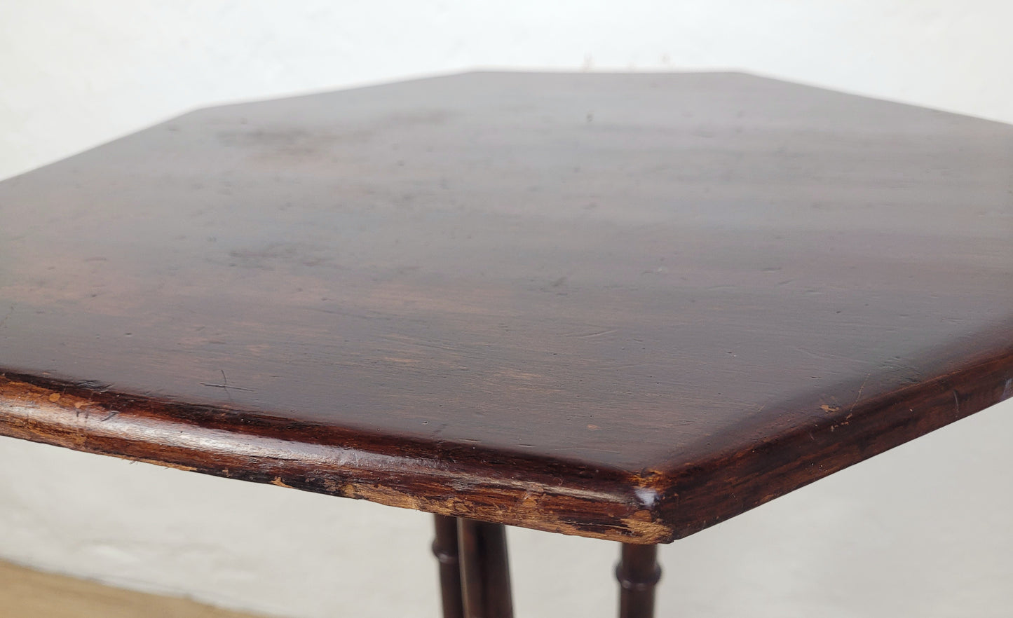 Victorian Occasional Table Tilt-top Tripod Octagonal English Postage Available