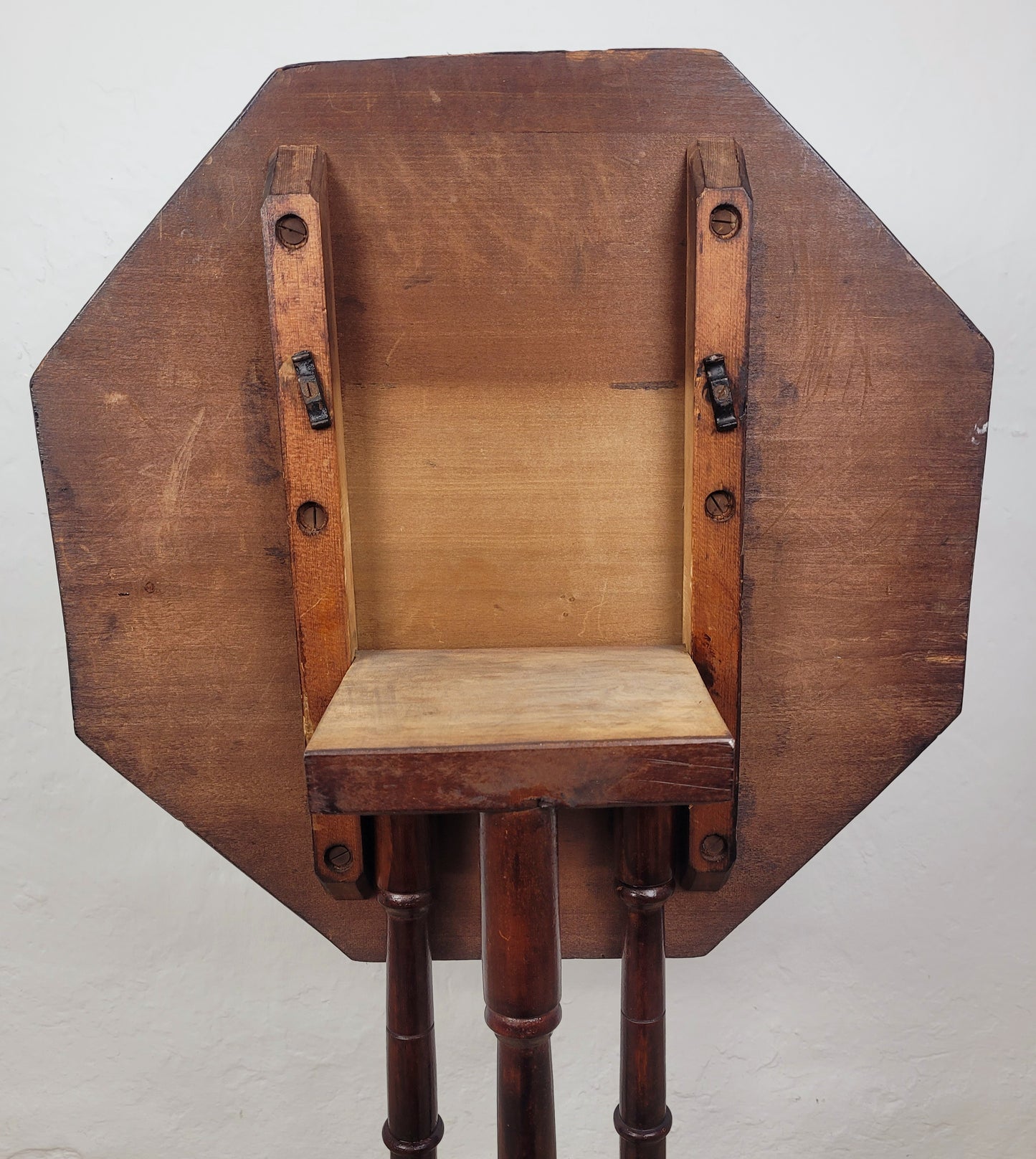Victorian Occasional Table Tilt-top Tripod Octagonal English Postage Available