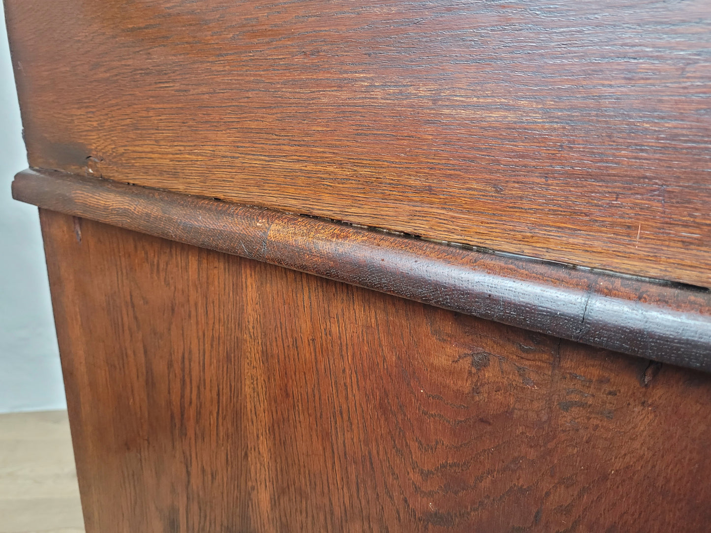 Edwardian Writing Desk Bureau Tambour Roll Top 1910 Oak Delivery Available