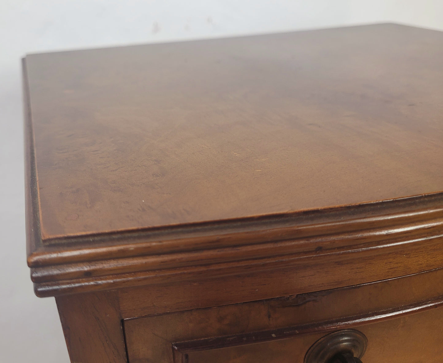 Vintage Walnut Bedside Cabinet Mid 20th Century Cabriole Legs Postage Available