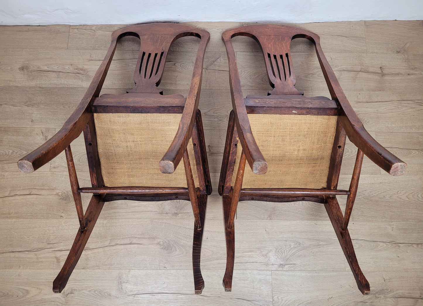Pair Of Chairs Arts And Crafts Bedroom 1940s Upholstered Delivery Available