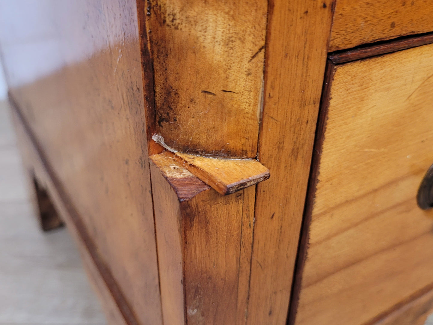 Vintage Chest Of Drawers 1950s Antique Style Drop Handles Postage Available
