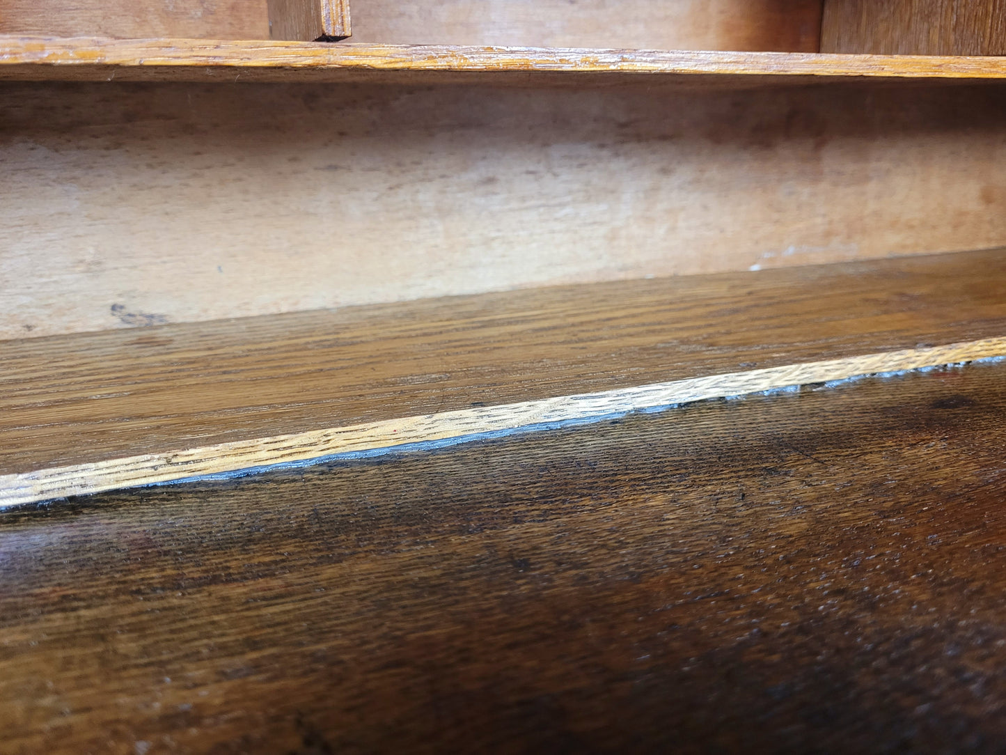 Edwardian Writing Desk Bureau Tambour Roll Top 1910 Oak Delivery Available