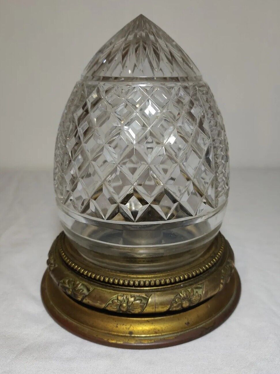 Classic Victorian Repoussé Flush Mount Light Antique