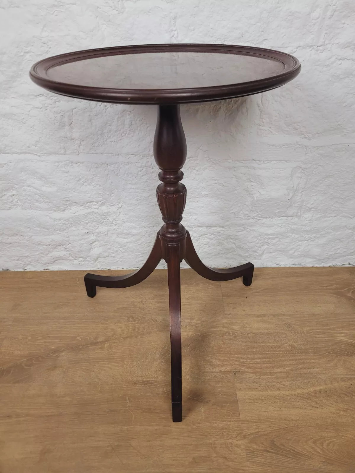 Victorian Tripod Wine Table English Circular Mahogany Postage Available