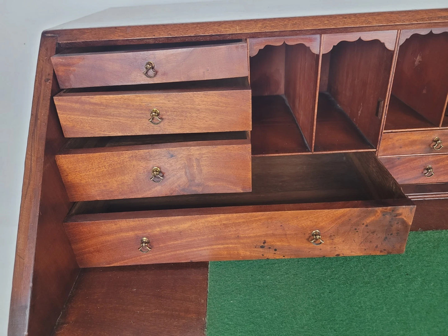 George III Writing Bureau Desk Inlaid 18thC Antique English Delivery Available