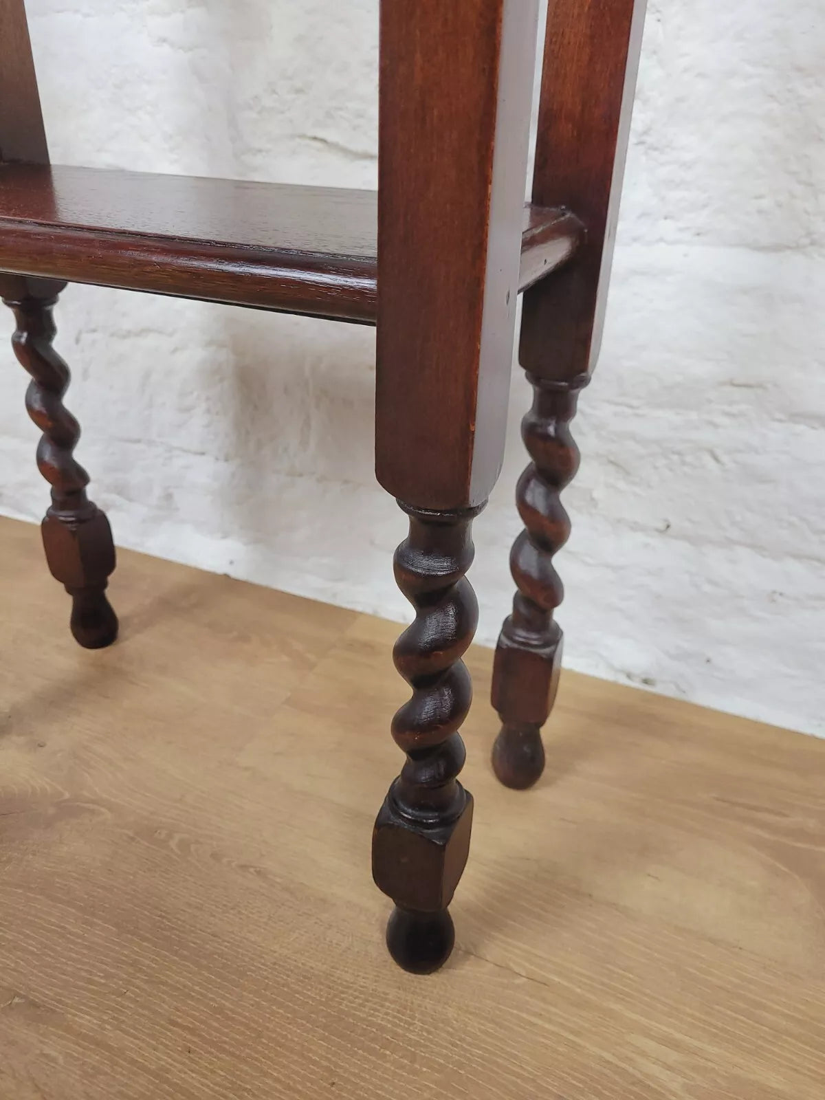 Vintage Jardinere 1940's Carved Barley Twist Mahogany Postage Available