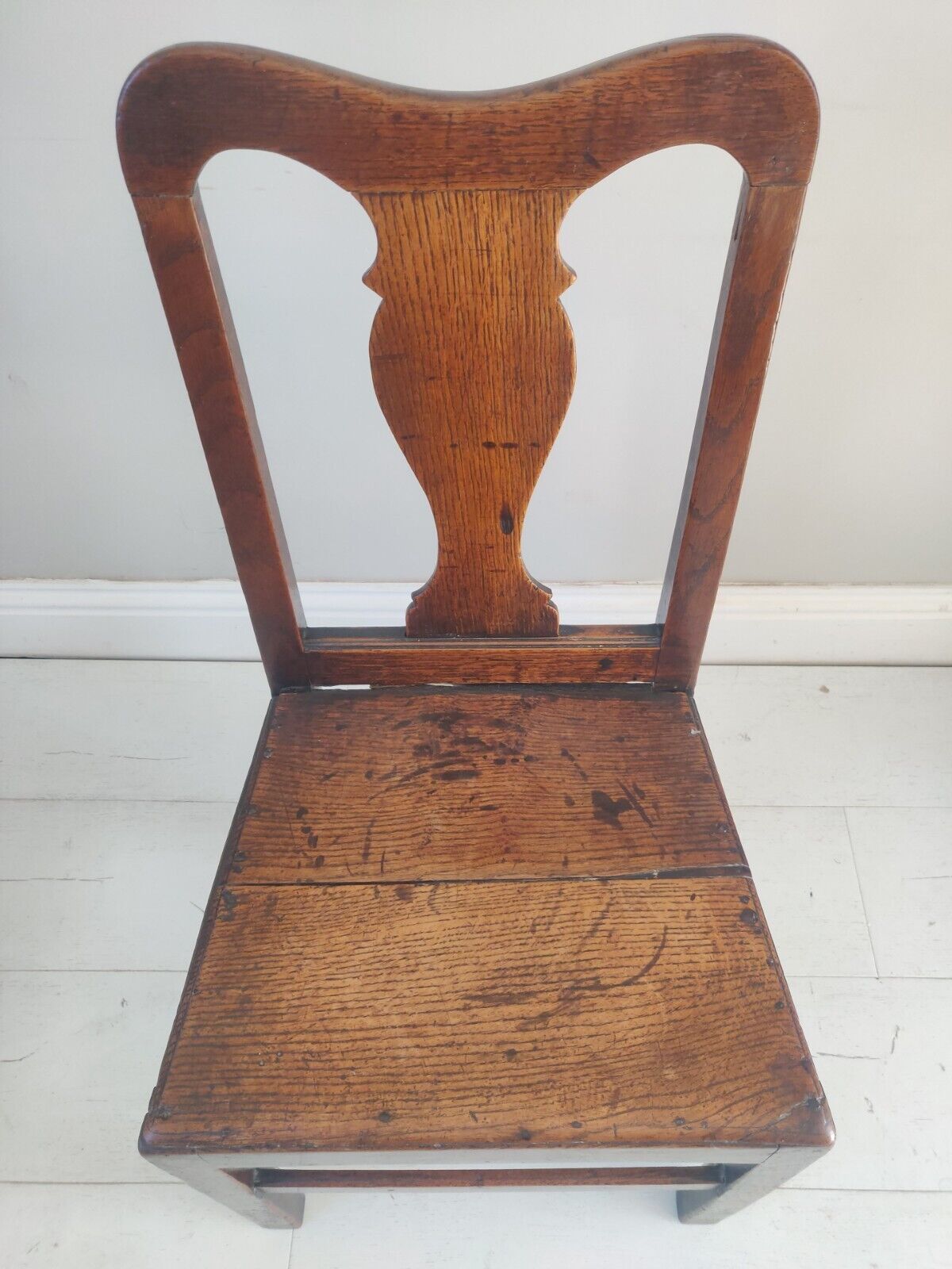 Hall Chair Oak Country 1900s Splatback Farmhouse Antique Postage Available