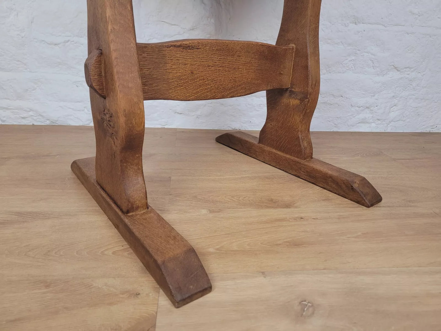 Vintage Oak Refectory Table Country Yorkshire Mid 20th Century Postage Available