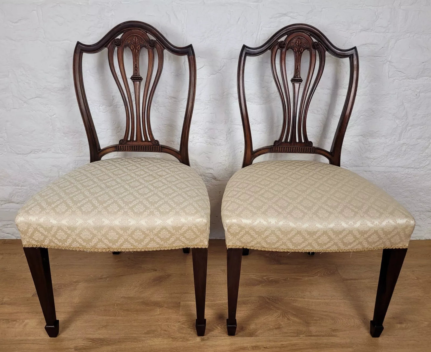 Edwardian Wheatsheaf Dining Chairs Marsh, Jones, Cribbs & Co. Postage Available