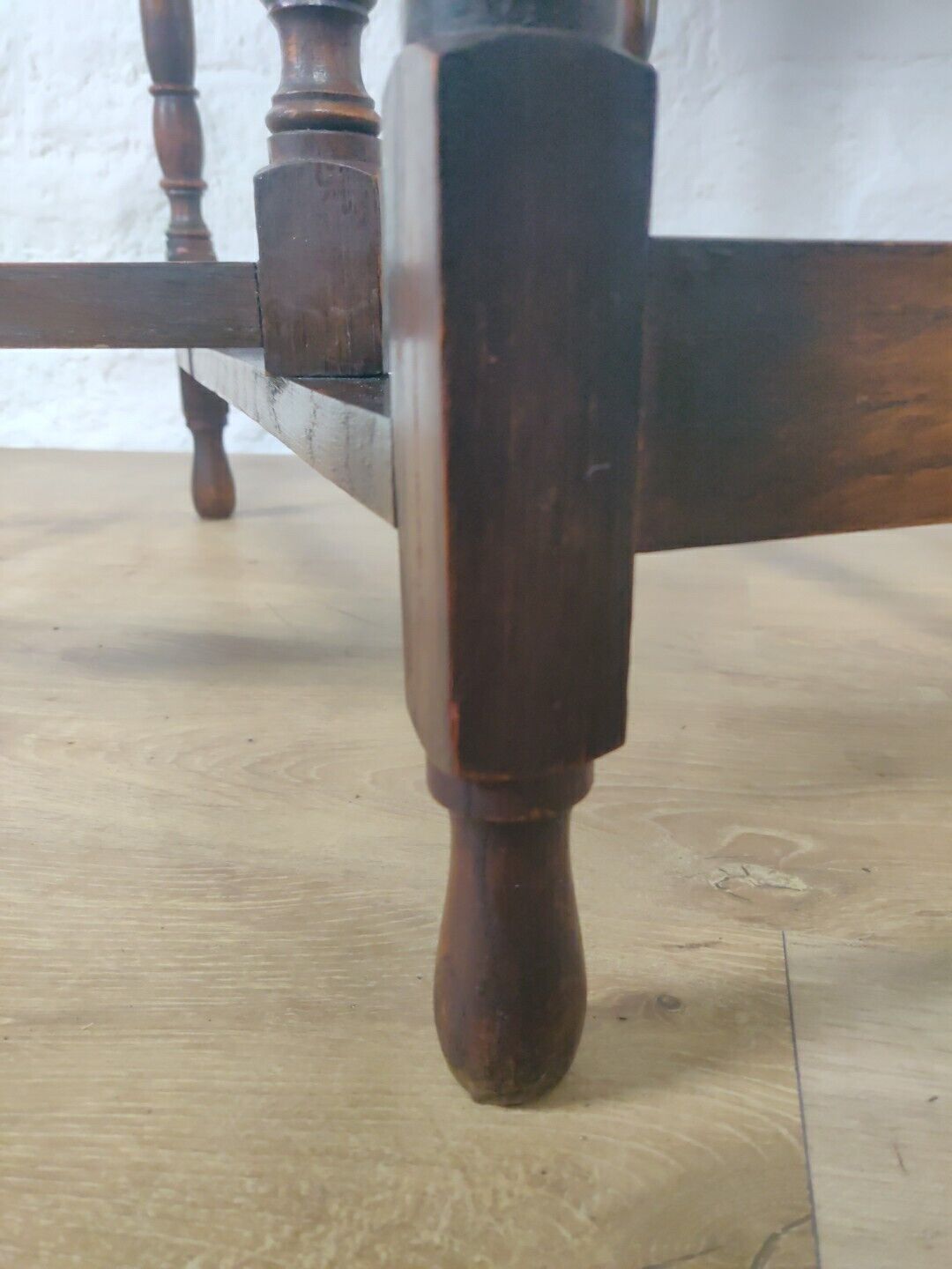 Oak Drop Leaf Table Gateleg Turned Legs Antique Victorian Postage Available