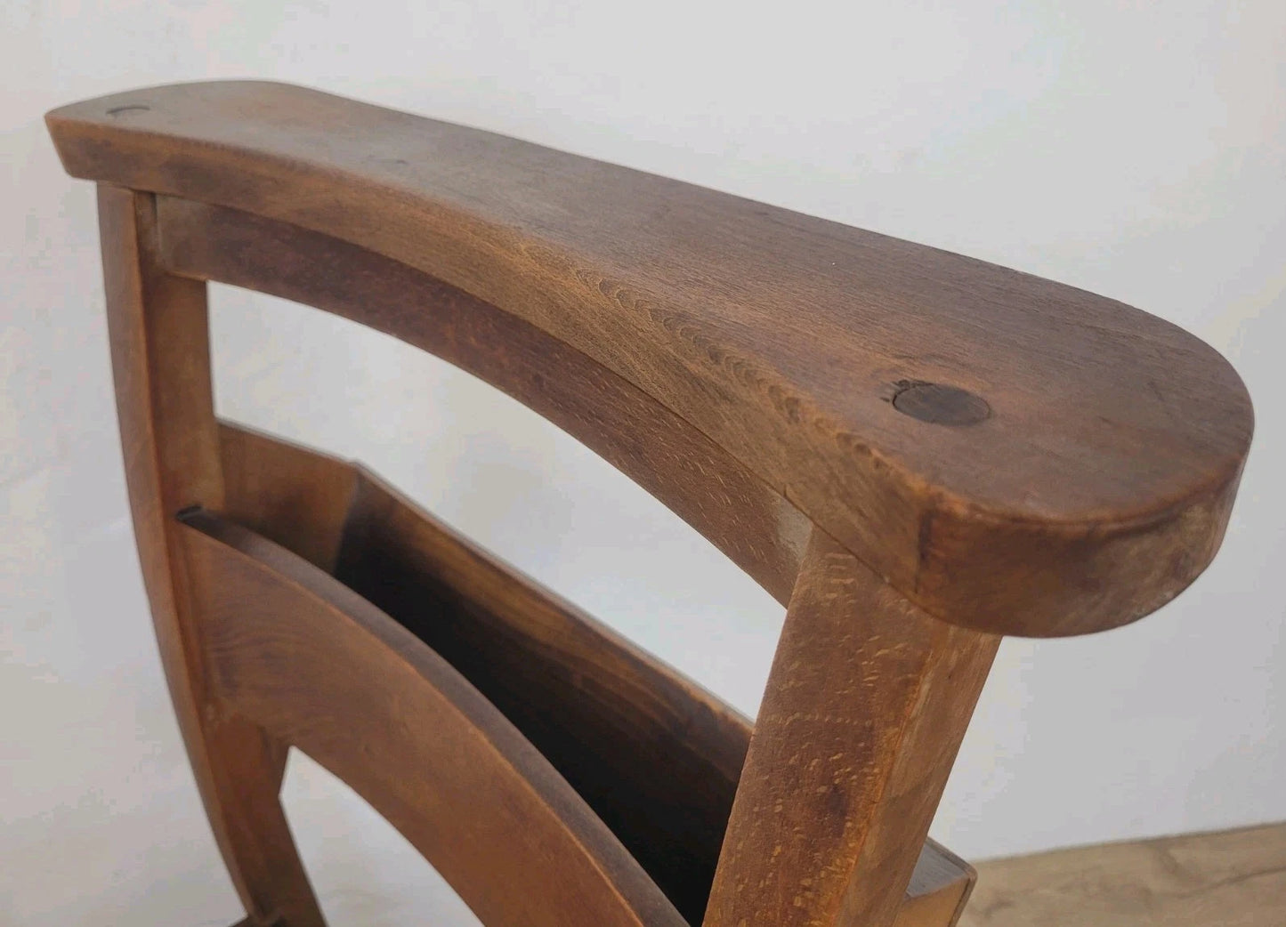 Kitchen Chapel Chair Church Bible Box Elm Rustic Vintage Postage Available