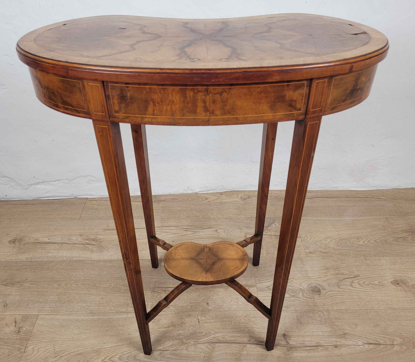 Victorian Kidney Side Table Walnut 19th Century Antique Postage Available