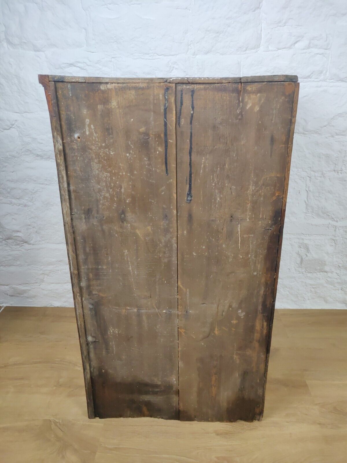 19th Century Corner Cupboard Brass Hinged Panelled Antique Delivery Available