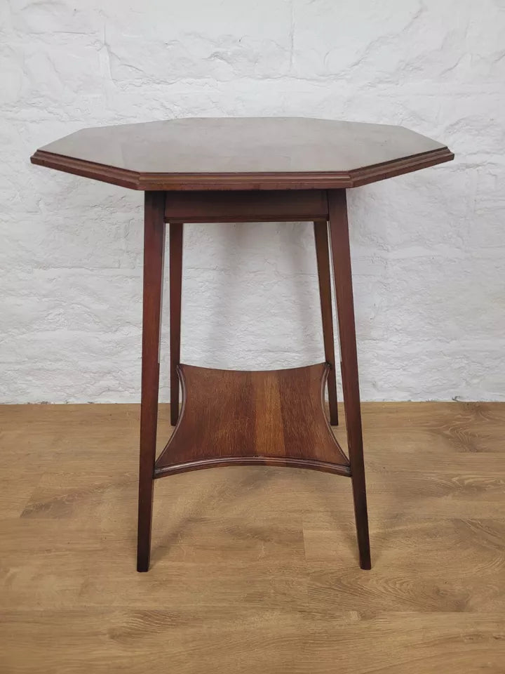 Edwardian Octagonal Occasional Table Mahogany English Postage Available