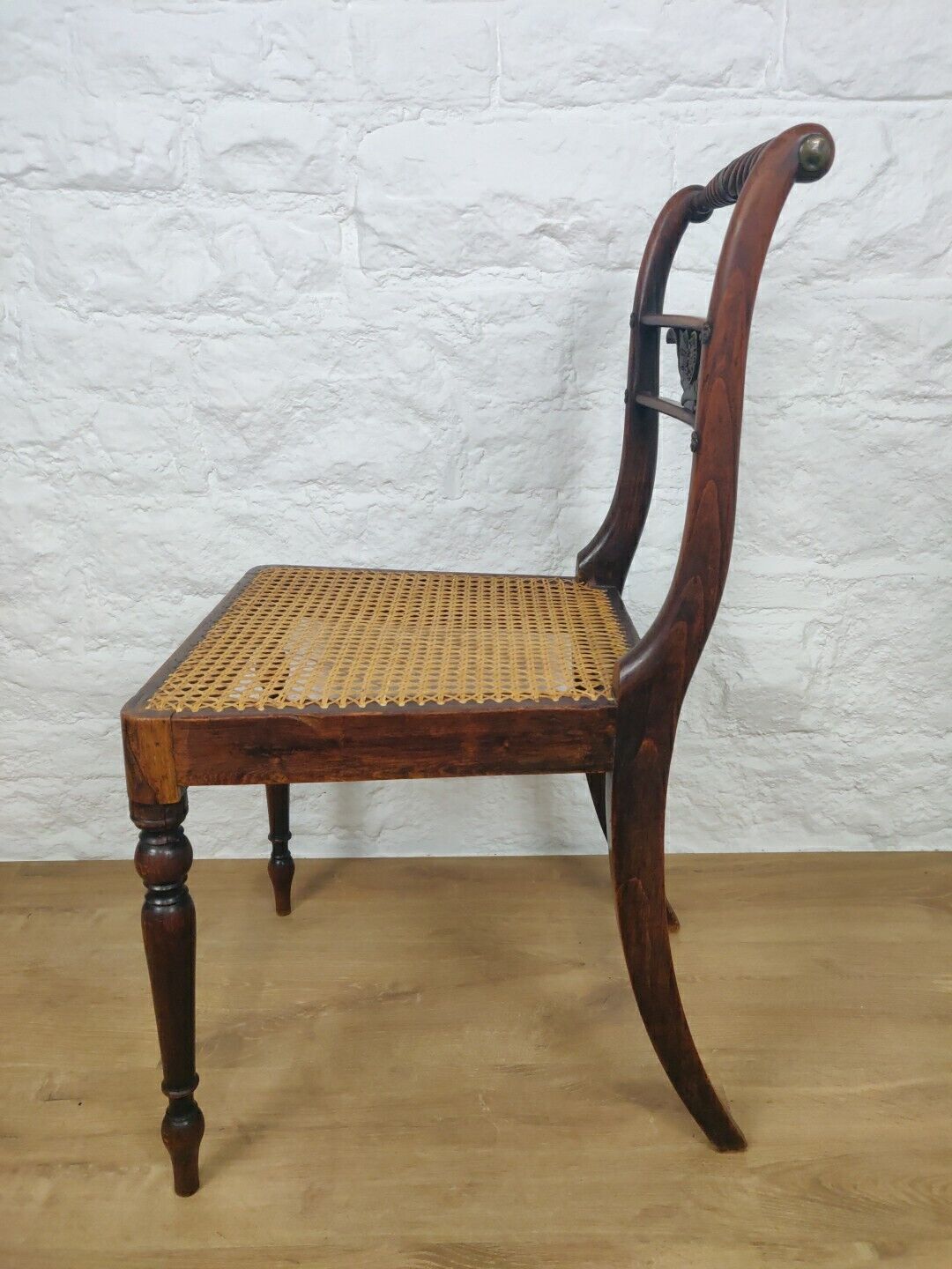 Bergere Seated Carved Chair Country Floral Metal Victorian Postage Available